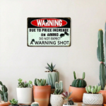 CIFbuy 1pc Funny No Trespassing Metal Sign 8x12in, Iron Plaque With Wooden Background Effect, Bold Warning Quote Wall Decor, Bold Warning Quote Wall Decor, Out MetikTok, MetikTok, d Effect, Bold Warning Quote Wall Decor Self- Ickup LogiopOut - Image 3