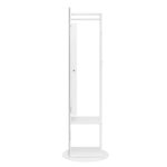 Jewelry Armoire with Full Length Mirror 360° and Large Capacity Jewelry Organizer Armoire, Mirror with Jewelry Storage, Coat Rack Multi Storage Shelves - Image 14