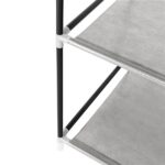 69" High-leg Non-woven Fabric Assembled Cloth Wardrobe Gray - Image 3