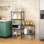 Changeable Assembly Floor Standing Carbon Steel Storage Rack Black - Image 36
