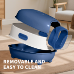 E Classic Blue Cat litter Box - Simple and Practical, Large Space, High Cost Effective Choice - Image 4