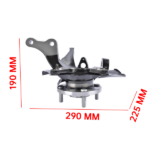 Front Right Steering Knuckle Fits for Hyundai Elantra Hatchback Sedan 2.0L L4 2001-2006 Black 1Pc - Image 8