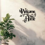 CIFbuy™ Iron "Welcome to Our Home" Floral Wall Art, Cozy Style Wall Hanging, Entryway Home Decor (TikTok, Temu: Self-pickup available) - Image 6