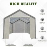 20' x10' x 9' Walk-in Greenhouse with Roll Up Door With 6 Closeable Windows - Image 4