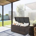 Simple And Practical Outdoor Deck Box Storage Box Brown Gradient - Image 10