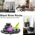 ​​38lbs Black River Rocks, 2-3 inch Polished Pebbles for Plants, Vase Filler, Aquarium, Landscaping, Indoor/Outdoor Decor - Image 9