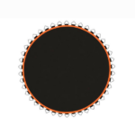 Orange 12' Trampoline Replacement Mat – 72 V-Hooks, Fits 5.5" Springs, for Backyard Old Trampoline Surface Upgrade (Spring & Frame not Included) - Image 2