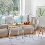 2pcs Tray Table Set - Natural/White - Image 6
