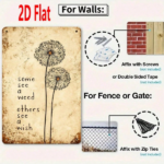 CIFbuy 1pc Dandelion Inspirational Quote Metal Wall Sign, 2D" Flat Unframed Plaque, Weatherproof Rustproof UV Resistant, Plaque, Weatherproof Rustproof UV Resistant, 7.87*11.81 Inch ikTok, ikTok, t Self-pickup Logiopics - Image 3