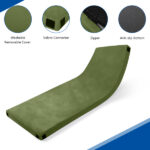 75"D x 30"W x 2.5"H sleeping mat for camping green - Image 13