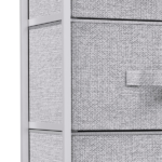 8 Drawers Dresser Chest of Drawers for Fabric Storage Dressers for Living Room Light Gray(Shipment from Walmart) - Image 5