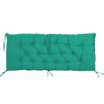 Outdoor Swing Cushions 60 Inch, Waterproof 4" Thick Porch Swing Cushion Replacement with Backrest and Ties, Comfortable 2-3 Seat Pation Swing Pad for Backyard, Garden, Lawn, Outdoor Furniture blue - Image 7