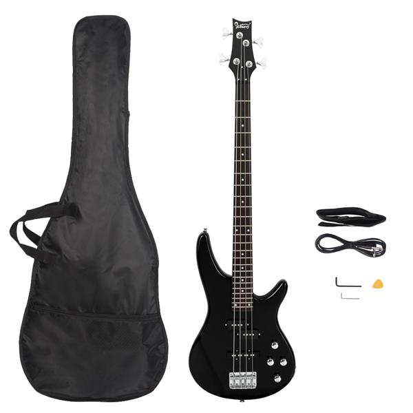[Do Not Sell on Amazon] GIB Electric Bass Guitar Full Size 4 String Black