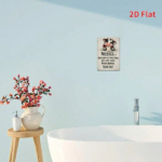 CIFbuy Funny Toilet Paper Metal Sign, Vintage Rustic Bathroom Wall Decor, Waterproof Anti-Rust Iron Plaque, Creative 2D Flat Printed Re TikTok, TikTok, proof Anti-Rust Iron Plaque Self-pickup Logiopics - Image 5