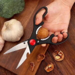 Food Scissors, Sharp Scissors with Nutcrackers, Bottle Opener, Can Opener, Vegetable Cutting Scissors, Chopping Scissors, Multi-Purpose Utensil Gadgets(USPS shipping, pickup supported) - Image 5