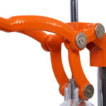 Cast Iron Citrus Juicer , Extra-Large Commercial Grade Manual Hand Press , Heavy Duty Countertop Squeezer for Fresh Orange Juice ,orange color - Image 11