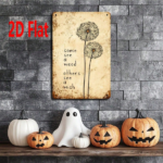 CIFbuy 1pc Dandelion Inspirational Quote Metal Wall Sign, 2D" Flat Unframed Plaque, Weatherproof Rustproof UV Resistant, Plaque, Weatherproof Rustproof UV Resistant, 7.87*11.81 Inch ikTok, ikTok, t Self-pickup Logiopics - Image 4