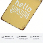 CIFbuy Hello Sunshine Funny Metal Tin Sign, Wall Art, Unframed Decor Poster For Room Playroom, Decor Poster For Room Playroom, 8x12in TikTok, TikTok, For Room Playroom Self-w ckup Logiopin - Image 5