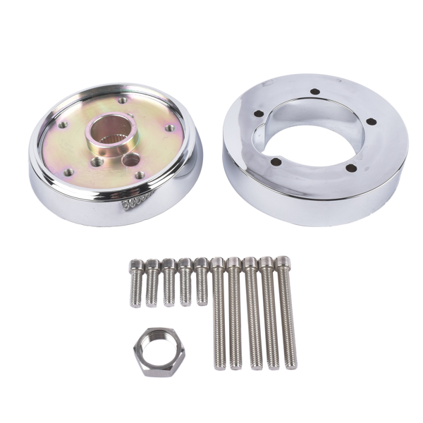 T02 Steering Wheel Hub Adapter Replacement for Kenworth, Peterbilt, Volvo 36 Spline Only, Western Star, Mack - 5 Hole