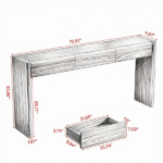 Long Console Table - Image 3
