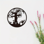 CIFbuy Gothic Metal Tree of Life Wall Art Sculpture Black Wrought Iron Wall Hanging for Indoor Outdoor Halloween Home Decor (TikTok, temu pick-up service) - Image 7