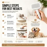 Pet Slicker Brush for Cats & Dogs - Image 9