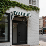 4' Window Door Awning Sun Shade Canopy Outdoor Patio Cover, Green & White Stripes - Image 13