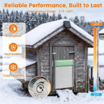 Solar Powered Automatic Chicken Coop Door with 4 Modes Light Sensor Timer Remote Control, Anti-Pinch Weatherproof Aluminum Opener for Chickens Ducks Rabbits Poultry - Image 7