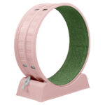80*34*86CM Pink PP track connector assembly, circular design with green carpet + 1 cat teaser stick, 15kg cat treadmill - Image 5