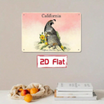 CIFbuy 1pc California Quail & Chicks Metal Wall Plaque, 2D" 2D Flat Unframed Yellow Flowers Outdoor Garden Decor, Flowers Outdoor Garden Decor, Weatherproof Rustproof UV Wall PlaqikTok, Wall PlaqikTok, t Self-pickup Logiopics - Image 5