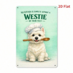 CIFbuy Cute Shih Tzu Metal Wall Plaque, 2D Flat Dog Face Art Decor, 31x21cm Indoor Outdoor Home Bedroom Office Cafe Wall Sign TikTok, TikTok, Self-pickup Logiopics - Image 7