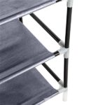 10 Tiers Shoe Rack with Dustproof Cover Closet Shoe Storage Cabinet Organizer Gray - Image 10