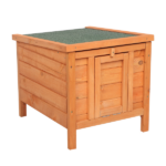 20-inch removable roof, waterproof, green asphalt roof, cedar wood, wooden chicken and rabbit cage - Image 7