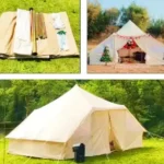 5-8 Person Luxury Glamping Bell Tent, Waterproof Oxford Outdoor Camping Hotel Tent - Image 3