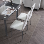 4pcs Elegant Assembled Stripping Texture High Backrest Dining Chairs Black Replace encoding 13028198-18410366 - Image 145