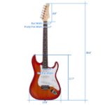 Rosewood Fingerboard Electric Guitar Sunset Red - Image 11
