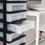 9-Drawer Narrow Plastic Storage Drawer Cart with Organizer Top, Black (Shipment from Walmart) - Image 4