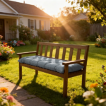 Outdoor Bench Cushion, 60 × 20 × 4 Inch, Tufted Waterproof Swing Cushion with Ties, for Patio Bench or Window Seat - Image 7