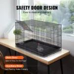 30" Bird Enclosure, Durable Metal Cage for Small Parrots, Budgies, Lovebirds, and Canaries, Includes Mobile Stand and Tray (Shipment from Walmart) - Image 6