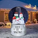 6 FT Lighted Christmas Inflatable Decoration, Large Inflatable Snow Globe with Snowman Family, Funny Blow Up Yard Decorations with Built-in LED Lights for Holiday Party Front Yard Lawn Garden Decor - Image 11