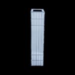 Tall Floor Vase 29.92" (76cm) Mirrored Floor Vase for Home Decor Large Cube Vase in Silver for Dried Flowers Modern Glass Vase for Living Room - Image 7