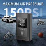 Portable Car Jump Starter with Air Compressor,150PSI Digital Tire Inflator,Car Battery Jump Starter (9.0 Gas/6.5L Diesel),Safe Clamps for Easy Use, Christmas Gift - Image 4