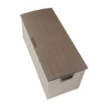 75gal 260L Outdoor Garden Plastic Storage Deck Box Chest Tools Cushions Toys Lockable Seat - Image 4