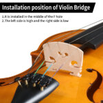 Do Not Sell on AmazonFull Size 4/4 Violin Set for Adults Beginners Students with Hard Case,Violin Bow,Shoulder Rest,Rosin,Extra Strings and Sordine - Image 4