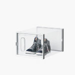 12-Piece Medium White Plastic Mesh Shoe Box Set - 35.00*25.00*19.00cm, Modular Design for Home Storage - Image 5