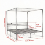 Canopy Bed Frame Only bed frame - Image 2