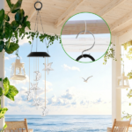 2PCS-Outdoor Solar Wind Chimes, Moon and Star Color Changing LED Light, Waterproof Hanging Decor for Patio Garden Yard, Perfect Gift - Image 8