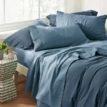 Luxury Sheet Sets Super Soft Easy Care Microfiber 3/4-Pieces Bed Sheet Set With 16-Inch Deep Pockets, Blue - Image 2