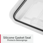 (2 pack)20 Gallon WaterProof Plastic Storage Bin with Lid, Gasket Seal and Durable Latches, Black(Shipment from Walmart) - Image 2