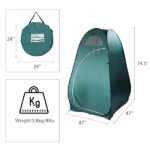 Portable Outdoor Pop-up Toilet Dressing Fitting Room Privacy Shelter Tent Army Green - Image 20